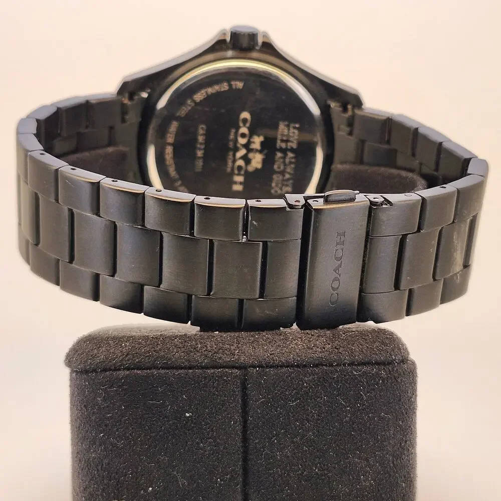 Coach Black Chronograph Watch All Stainless Steel Model CA.94.2.34.1011